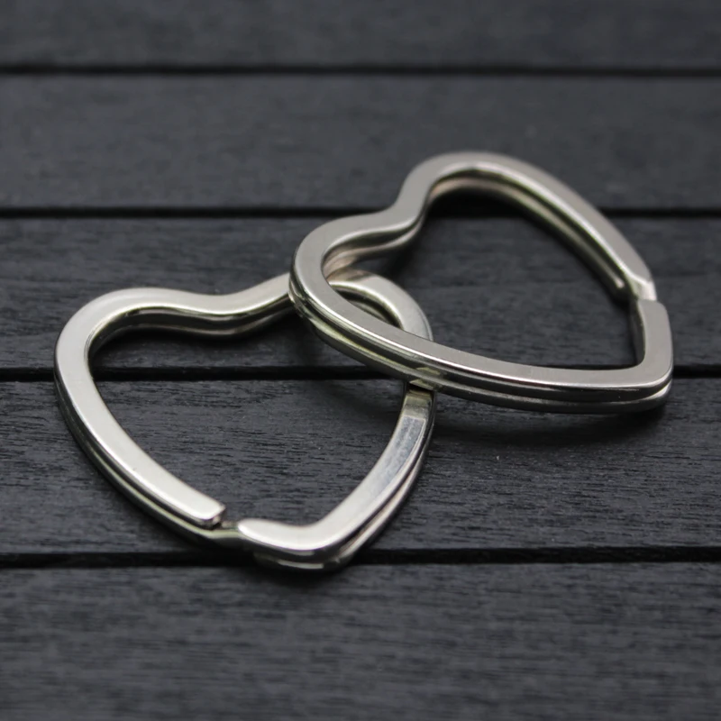Новинка, высокое качество, металлический Diy брелок в форме сердца, разъемное кольцо, брелок для ключей, аксессуары, Sleutelhanger