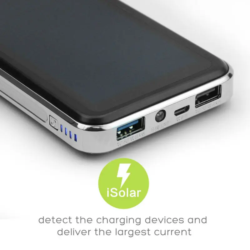 Все мощности S 15000mAh портативное зарядное устройство на солнечной батарее для iPhone