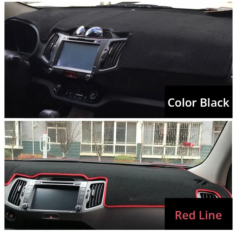 For LHD KIA Sportage 3rd 2015 2014 2013 2012 2011 Car Dashboard Mat Covers Mats Pad Auto Shade Cushion Interior Protector Carpet (19)
