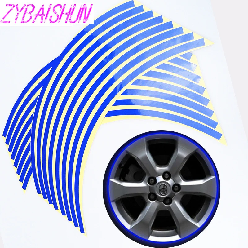 

16 Stripe Tape Reflective 15-18 Inch Rims Stickers for Opel Astra VAUXHALL MOKKA Zafira Insignia Vectra Antara
