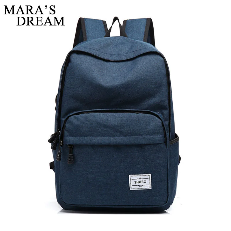 

Mara's Dream 2018 Casual Women Canvas Backpacks For Teenage Girls School Bags Large Mochilas Escolares New Fashion Men Backpack