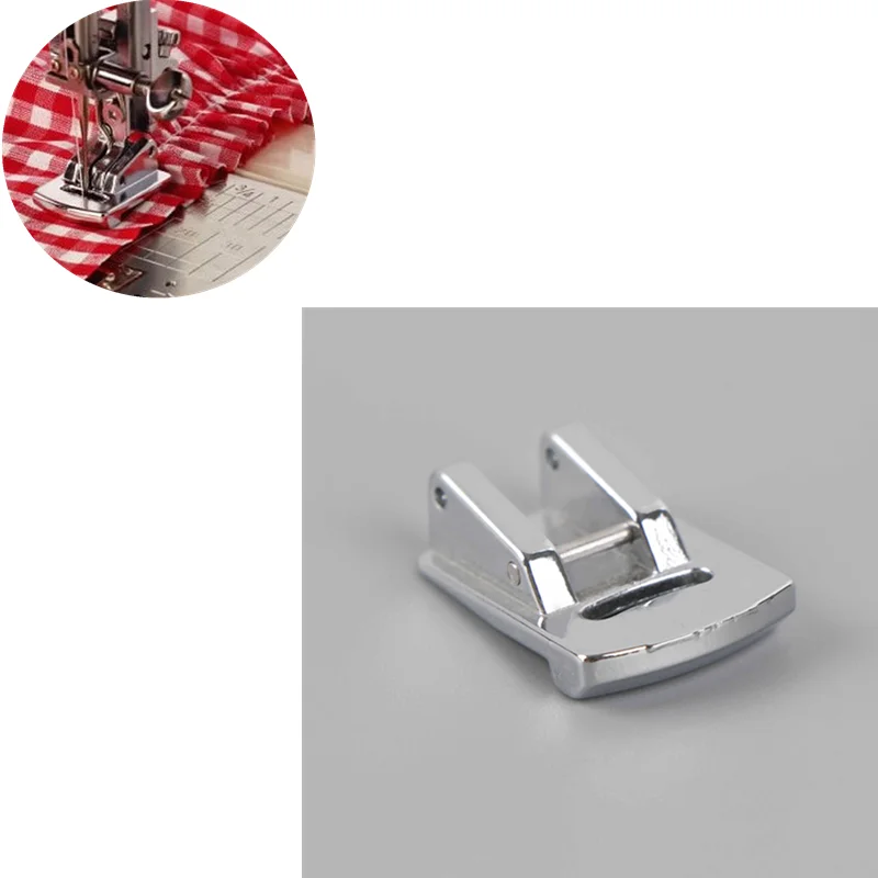 

NEW 2019 Stainless steel Rolled Hem Curling Sewing Presser Foot For Sewing Machine Singer Janome Sliver Tone 1PC