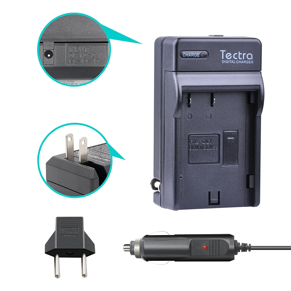 Tectra 2Pc PS BLM1 BLM 1 Li Ion Bateria + Цифровое зарядное устройство для Olympus|charger for olympus|for
