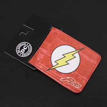 

Comics DC Marvel Flash Men Wallet Dollar Price Gift Bags Portable Anime Purse carteira masculina Casual Leather Brand Wallets