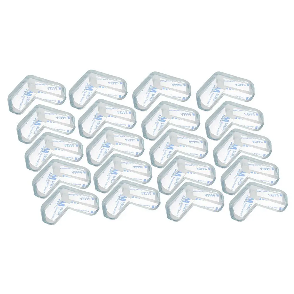 

20 pcs Table table Corner protector Edge protector Baby safety buffer Protective caps Impact protection for child safety