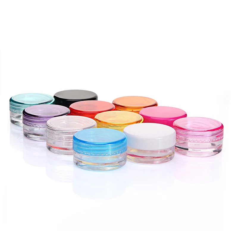 

100Pcs Clear Small 5g Grams Plastic Jars for Cosmetic Sample Container Pot Cream