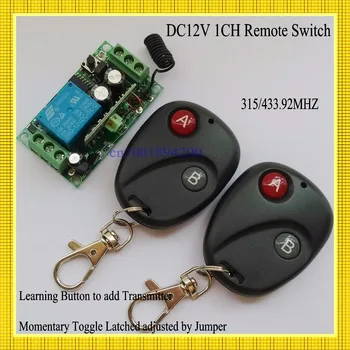 

DC12V Radio Remote Control Switch System Receiver Transmitter Garage Door Opener Lock Access System Momentary Toggle Latched