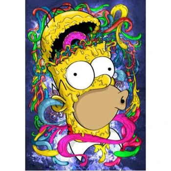 

5D DIY Diamond Embroidery Simpsons kits art abstract Diamond Painting Cross Stitch Full Square Rhinestone Mosaic Decoration