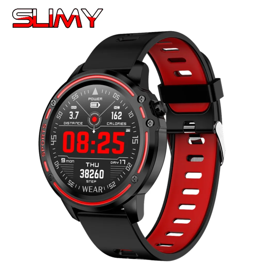 

Slimy L8 Smart Watch Waterproof Men Smartwatch Bluetooth Android Wristband Call Reminder Heart Rate ECG PPG Swimming IP68 PK L5