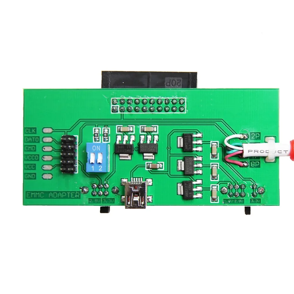 Oityn EMMC работает без изменения коробки EMMC адаптер для Riff box Jtag программного обеспечения