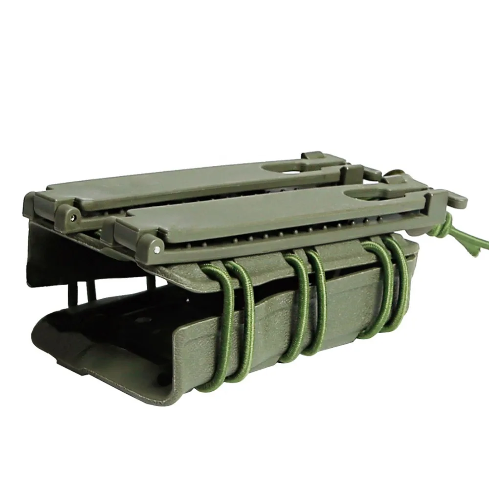 

Surwish 7.62 M4 Magazine Pouch Pistol Military Magazine Pouch Holster Fastmag Belt Clip for Molle Plate Carrier - Black