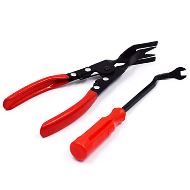 DWZ 2pcs/SET Car Door Upholstery Trim Clip Removal Plier Tool Combo Dash Panel Moulding