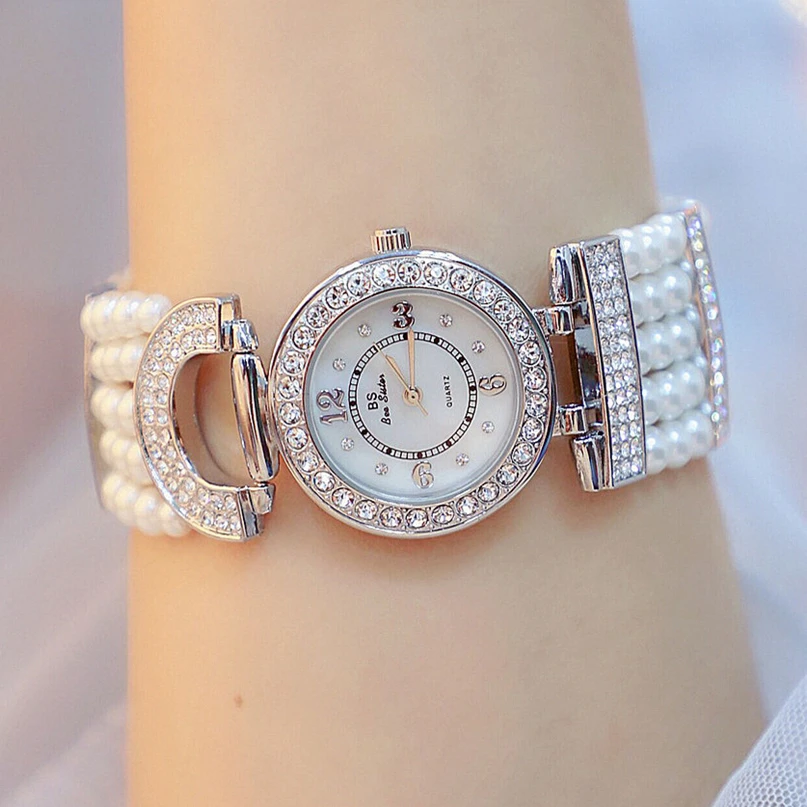Розовый золотистый, серебристый, цвета алмаза, жемчужные женские часы, маленький браслет, модные женские кварцевые наручные часы, Relogio Feminino, знаменитые часы