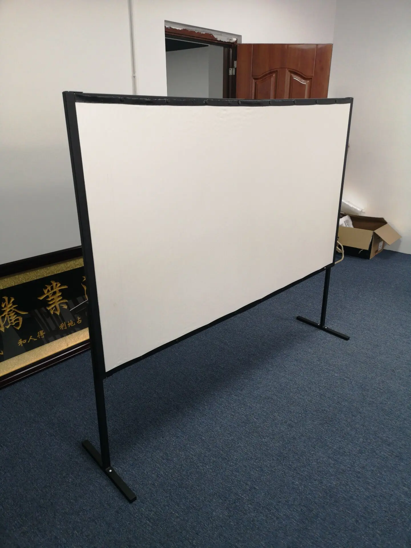 

100 inch PVC Projector Screen Projection Stand Bracket with Frame Bag indoor/Outdoor Front/Back Projection