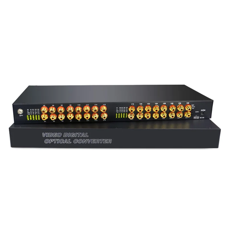 

32 Audio Over FC Fiber optic Extender (one way) Transmitter and Receiver, for Audio intercom broadcast system (Tx/Rx) Kit