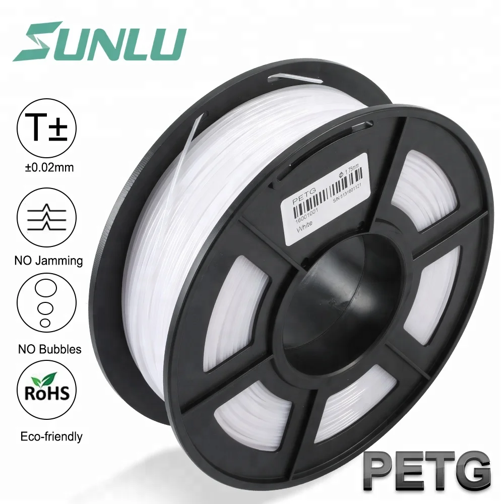 جديد 3d خيوط PETG 3D طابعة خيوط 1.75 مللي متر 1 كجم/2.2LB بكرة ل هدية عيد ميلاد DIY الطباعة تسليم سريع