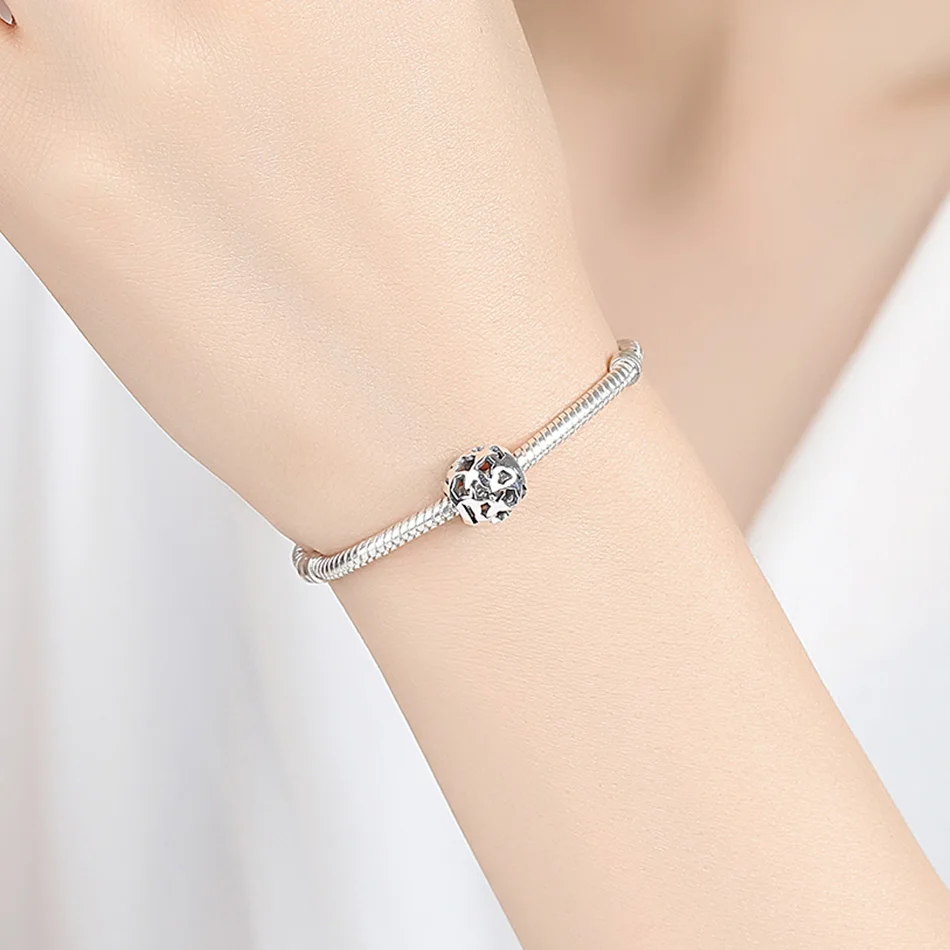 ELESHE Fit Original Charms Bracelet DIY Jewelry Butterfly Family Tree Heart Openwork Charm 925 Sterling Silver Beads