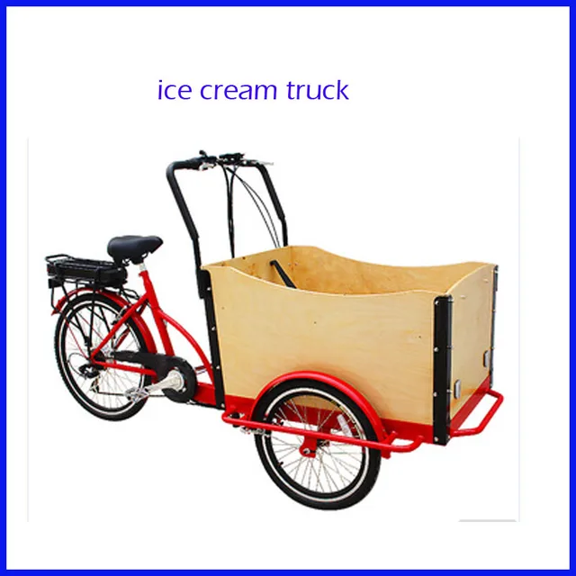 bike with child cart in front