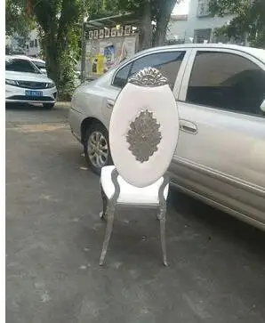 الفولاذ المقاوم للصدأ الحديث الطعام كرسي بسيط المنزلية المعادن الطعام كرسي أنيق الإبداعية الذهبي فندق مقعد لتناول الطعام في الفنادق.