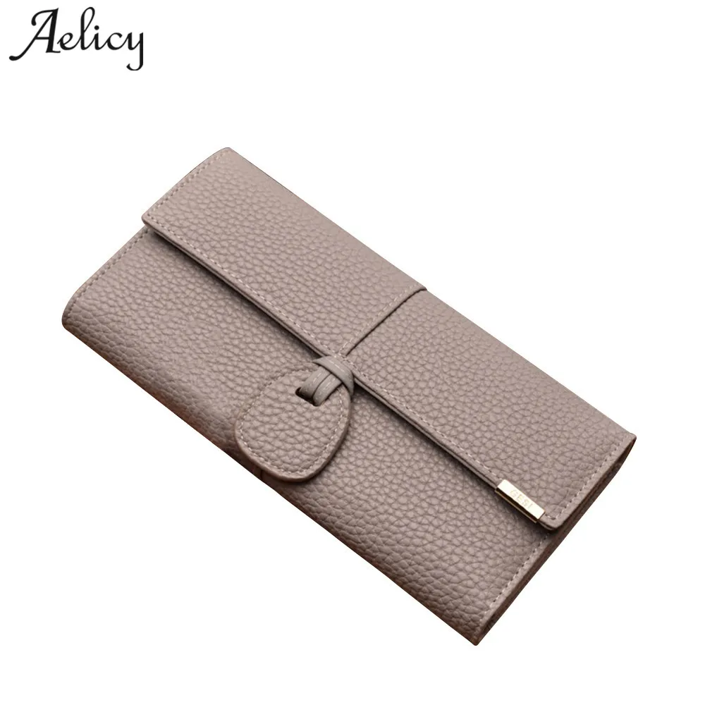 

Aelicy New PU Leather Wallets Women Luxury Brand Purses Woman Wallet Long Hasp Female Purse Card Holder Clutch Feminina Carteira