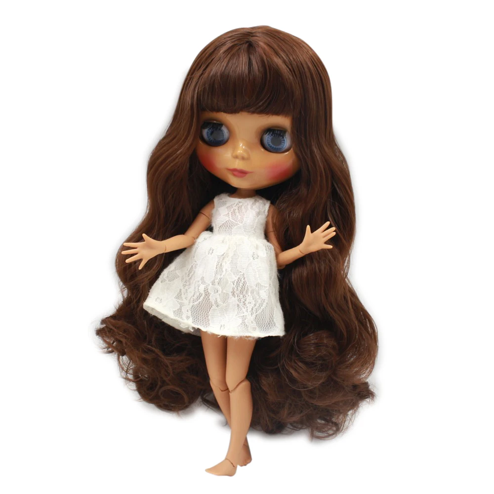 Кукла ICY DBS Blyth темно коричневые волосы для тела 1/6 30 см игрушка в подарок BL0312 с