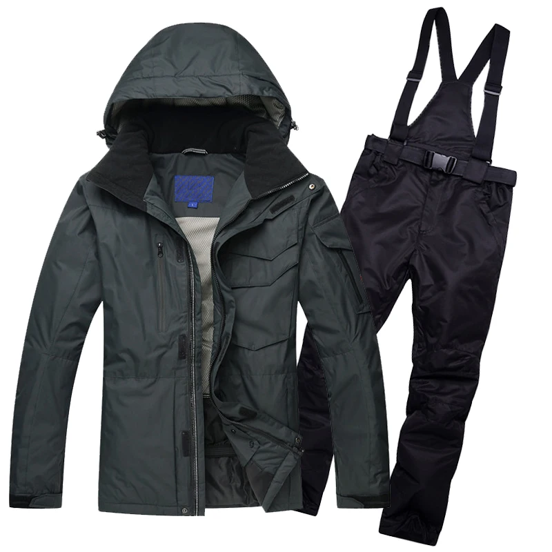 

High Quality Men Ski Jacket Outdoor Winter Ski Suit Man Waterproof Windproof Snowboard Coat Trousers Men's Skiing Clothes