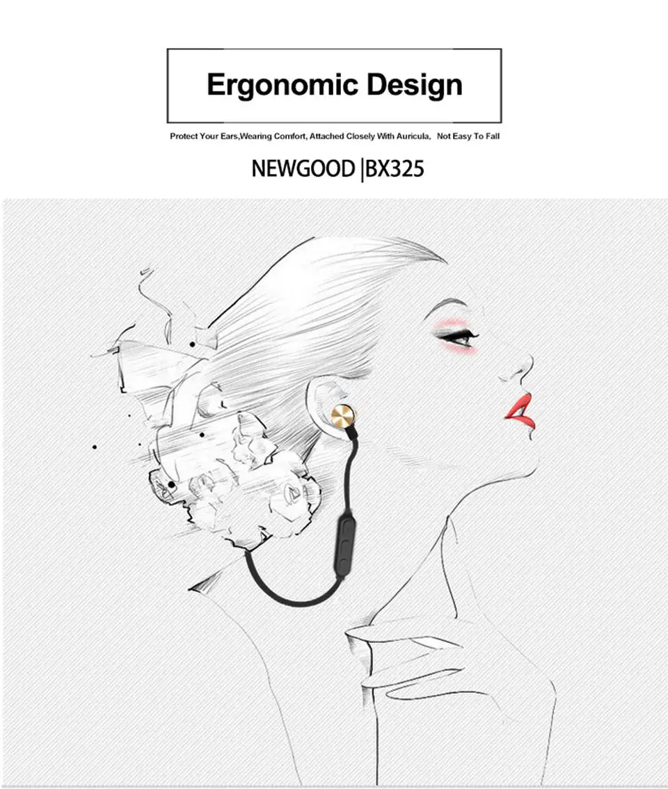 Earphones Bluetooth Earphone Wireless Headset Wireless Bluetooth Earphone With Microphone Portable Metal Magnetic For Sport (16)