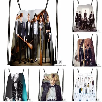 

Custom EXO (31) Drawstring Backpack Bag Cute Daypack Kids Satchel (Black Back) 31x40cm#180531-04-72