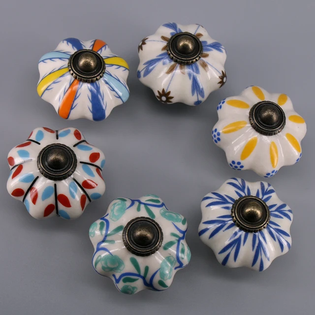 Special Price 1x Leaf Painted Porcelain pumpkins Kitchen Cabinets Furniture Wardrobe Handle Vintage Drawer Knobs Pulls Special Price 1x Leaf Painted Porcelain pumpkins Kitchen Cabinets Furniture Wardrobe Handle Vintage Drawer Knobs Pulls