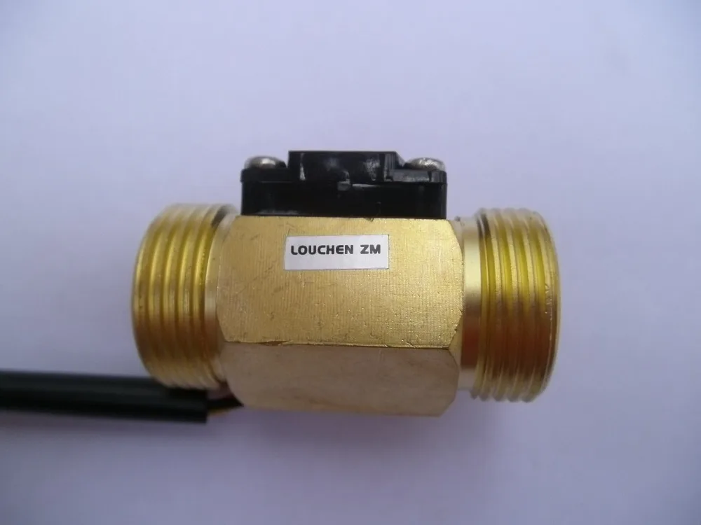 G1/2 Male Thread Brass Hall Effect Water Flow Sensor Flowmeter 1-25L/min G1/2 Male Thread Brass Hall Effect Water Flow Sensor Flowmeter 1-25L/min