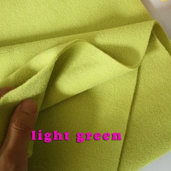 

Light Green double-sided Polar Fleece Fabric anti-pilling Hoodies Blankets Lining Fabric Sold By The Yard Free Shipping