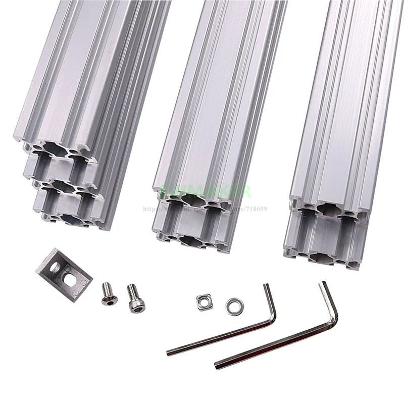 

AM8 3D Printer Aluminum All Metal Extrusion Profile Frame with Nuts Screw Bracket Corner Silver