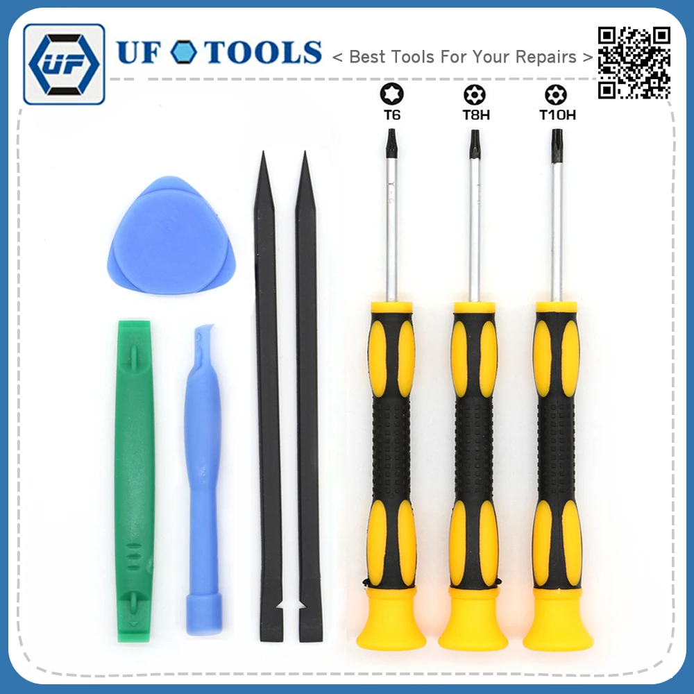 Professional T6 T8H T10H Torx Screwdriver Set Pry Spudger Tool for Xbox