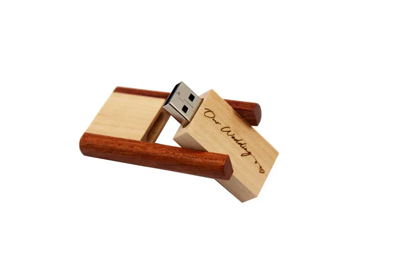 JASTER деревянный вращающийся usb флэш-накопитель карта памяти pendriver pendrive 16GB 32GB 64GB фотография подарок USB2.0(10 шт бесплатный логотип