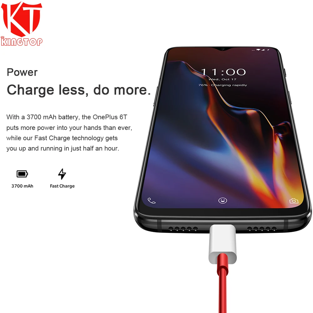 Новый оригинальный Oneplus 6T Мобильный телефон 6 ГБ ОЗУ 128 Гб ПЗУ Восьмиядерный