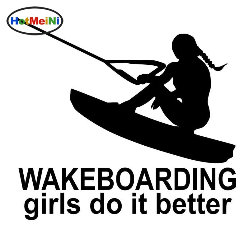 HotMeiNi Wakeboarding/виниловые наклейки для автомобиля цвета: черный серебристый 16 см * 15 |