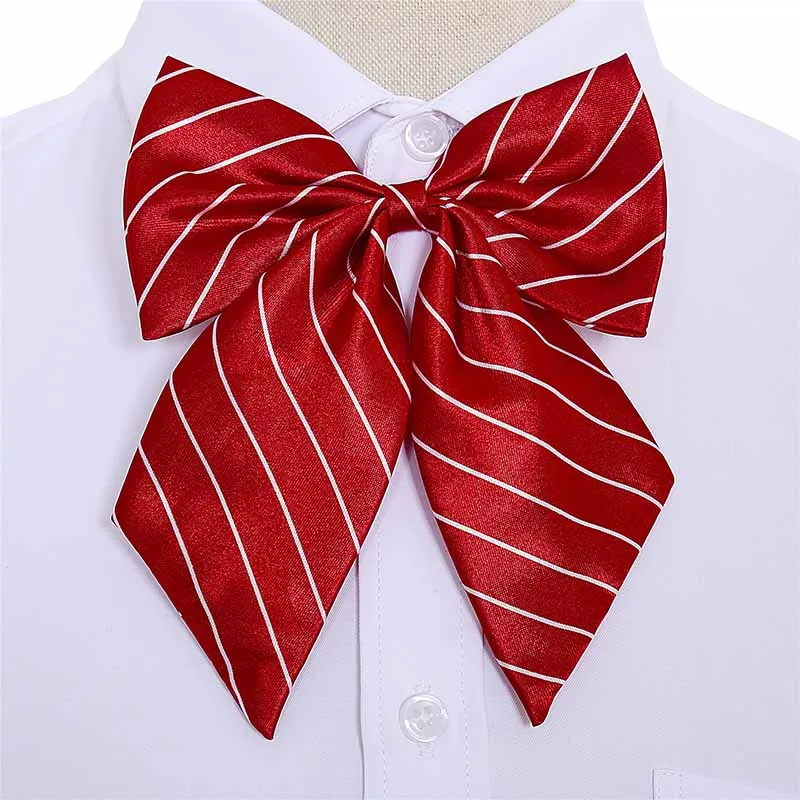 Распродажа, женские галстуки-бабочки стюардессы, винтажные шелковые полосатые галстуки-бабочка, новинка, аксессуары для шеи