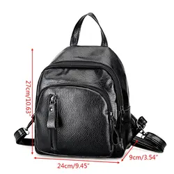 1 шт. мода рюкзак для девочек-подростков Довольно маленький черный Модные рюкзаки школьные сумки рюкзак