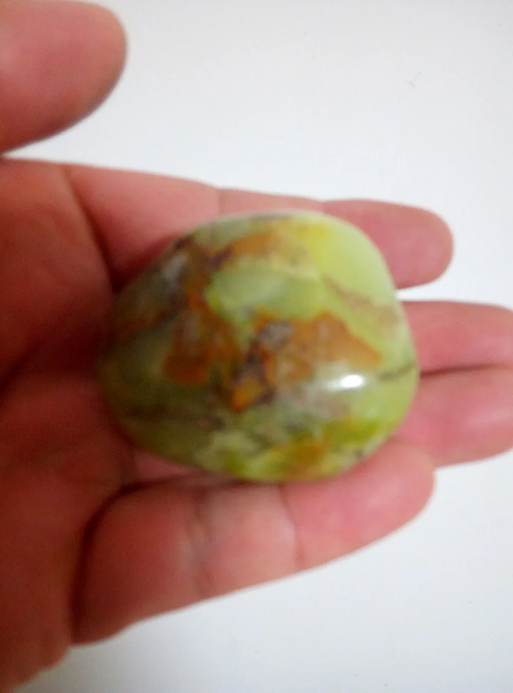 

Лечебный массажный камень с зеленым опалом, Карманный Камень, Мадагаскарский драгоценный камень