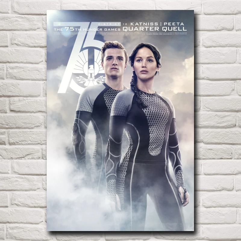 

FOOCAME The Hunger Games Classic Movie Posters and Prints Art Silk Print Home Decor Paintings On The Wall Decoration Pictures