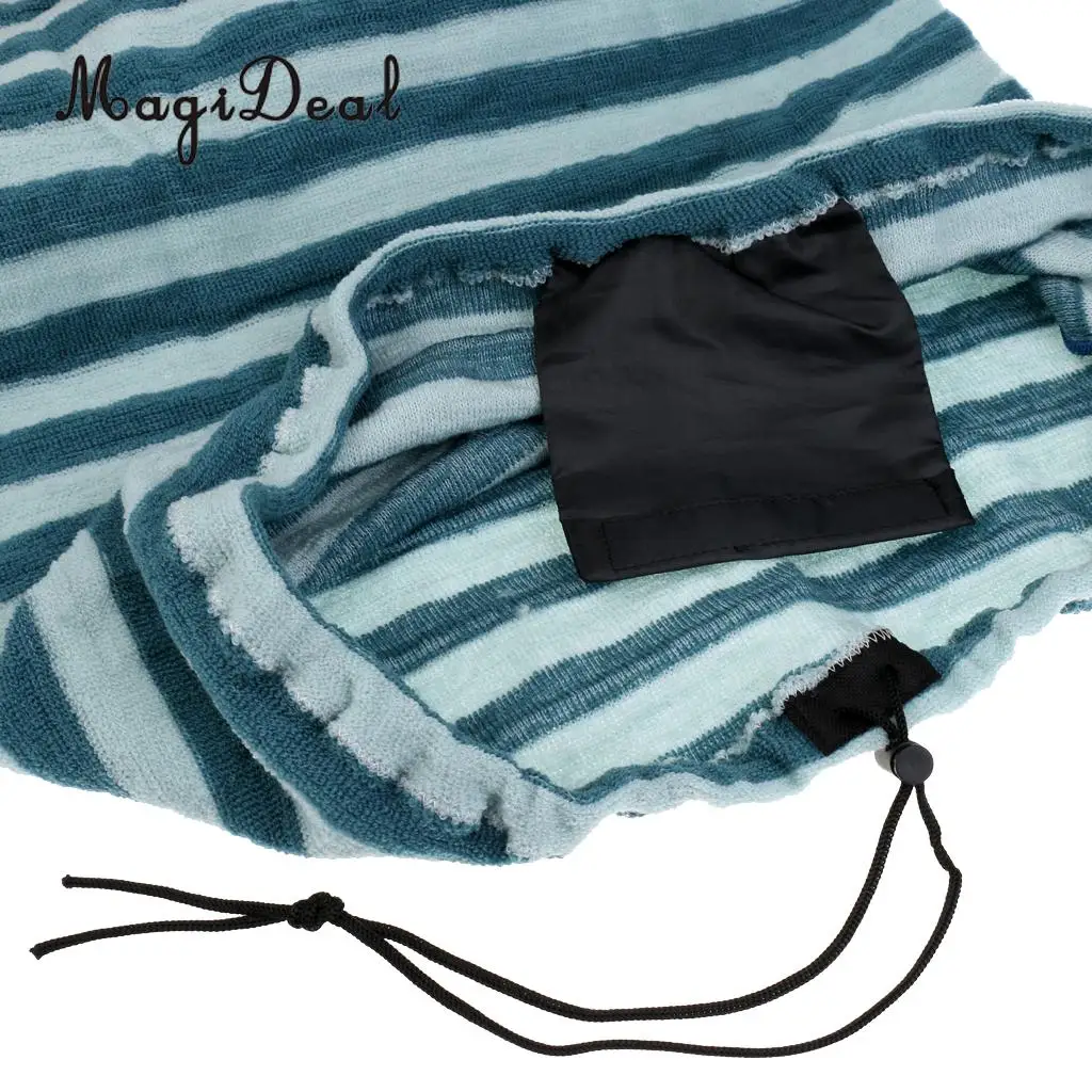 MagiDeal Surfboard Stretch Sock Bag Protector Travel Case, 3 Traction Pad Bar Grip