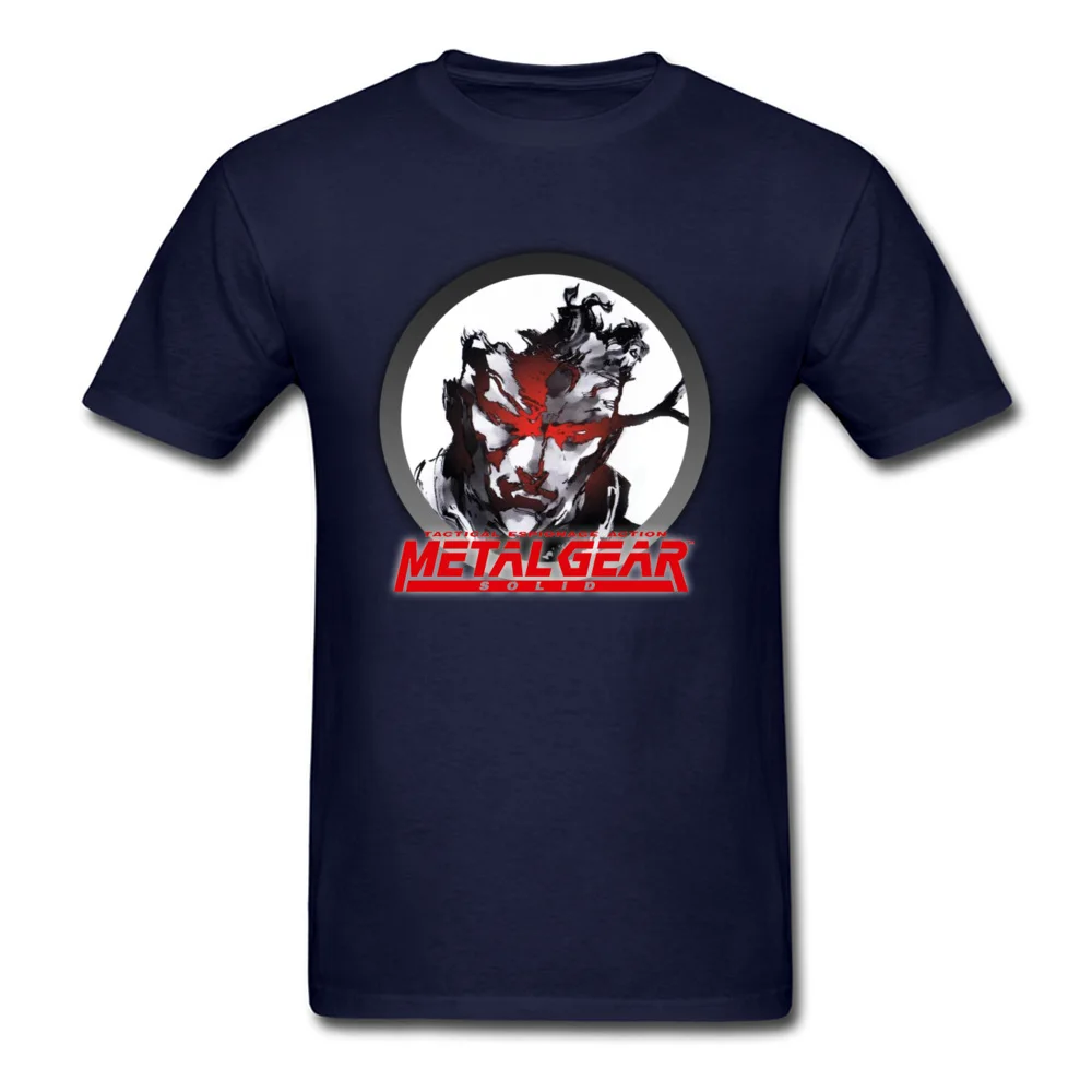 Men New Coming Tops Shirt O-Neck Summer/Autumn 100% Cotton Top T-shirts Fashionable Short Sleeve Metal Gear Solid 6 Tshirts Metal Gear Solid 6 navy
