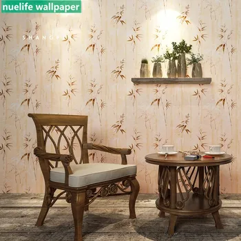 

0.53x10m Retro New Chinese Classical Ink Bamboo Pattern Wallpaper Living Room Bedroom Restaurant Waterproof Office Wallpaper