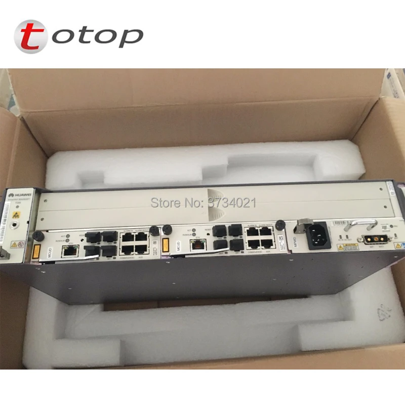 

HUAWEI MA5608T GPON EPON Huawei OLT Smartax MA5608T with 1*MCUD + 1*MPWC, 1GE, DC Power Board
