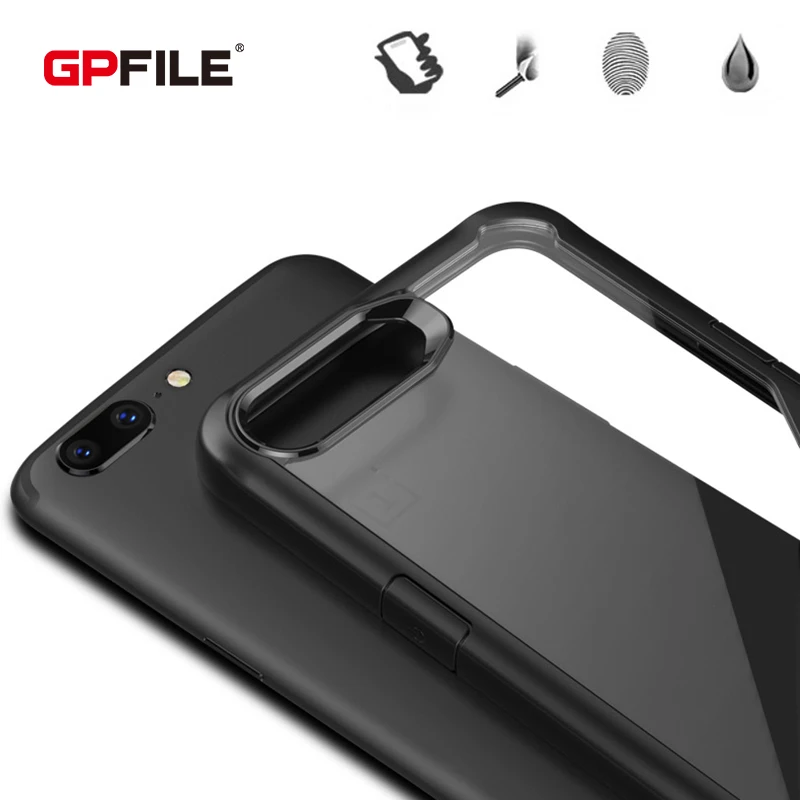 Для One Plus 5 Чехол Черный Флип силиконовые Оригинальный Роскошный полный