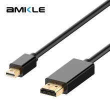 Amkle Mini DP to HDMI Cable Male to Male Adapter Mini DisplayPort for Macbook Pro Air Projector Laptop Monitor Camera Projector Amkle Mini DP to HDMI Cable Male to Male Adapter Mini DisplayPort for Macbook Pro Air Projector Laptop Monitor Camera Projector