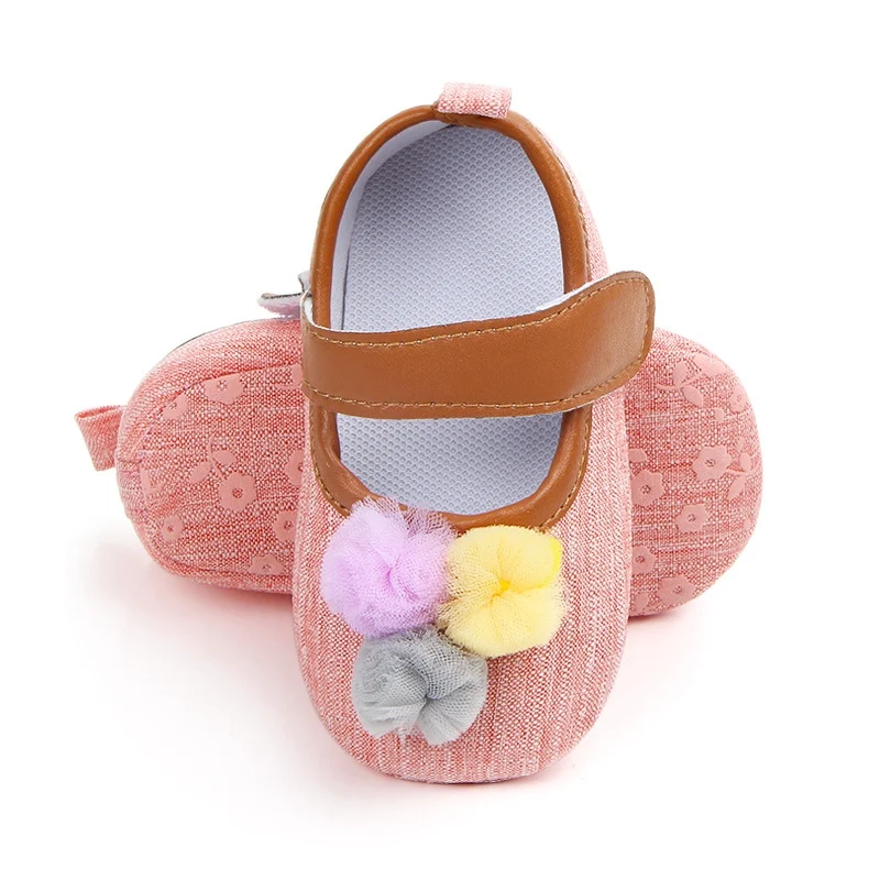 Toddler Newborn Baby Crib Shoes Cute Mesh Ball Princess Baby Soft Sole