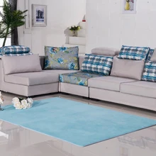 EHOMEBUY новые коврики, светильник, синий цвет, однотонный цвет, прямоугольник, Противоскользящие коврики, Противоскользящие коврики для спальни, гостиной, коврики