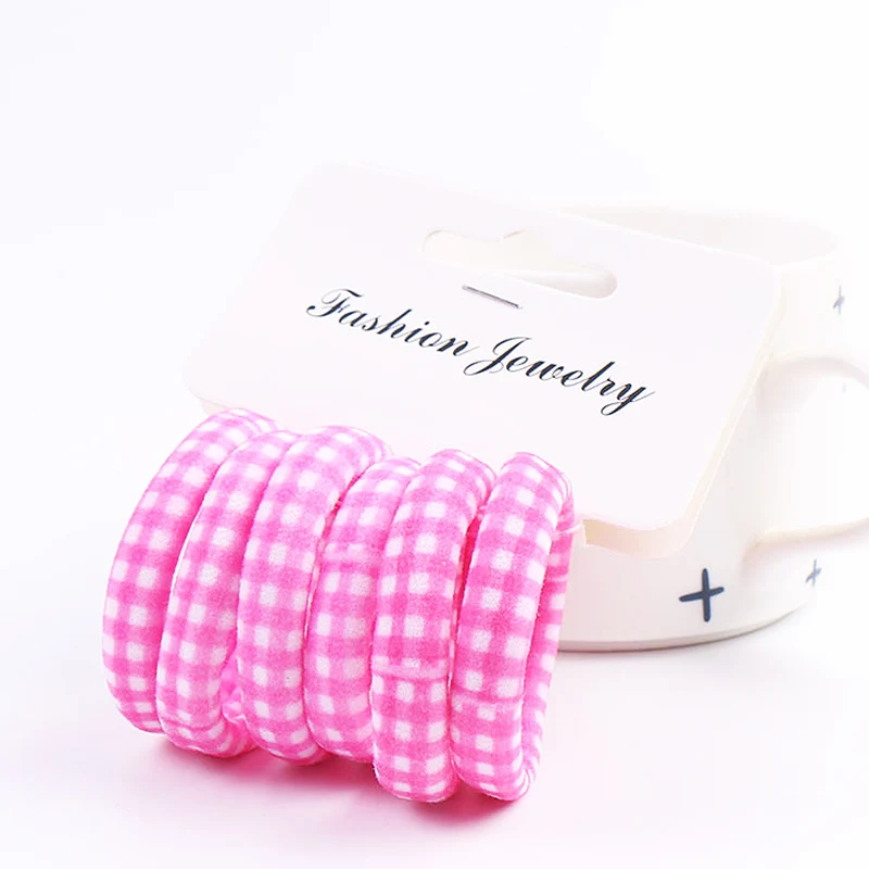 

Fashion 6PCS/Set Elastic Candy Color Heart Headband Scrunchy Hair Accessories Girls Hair Rope Beautiful Flower Ponytail