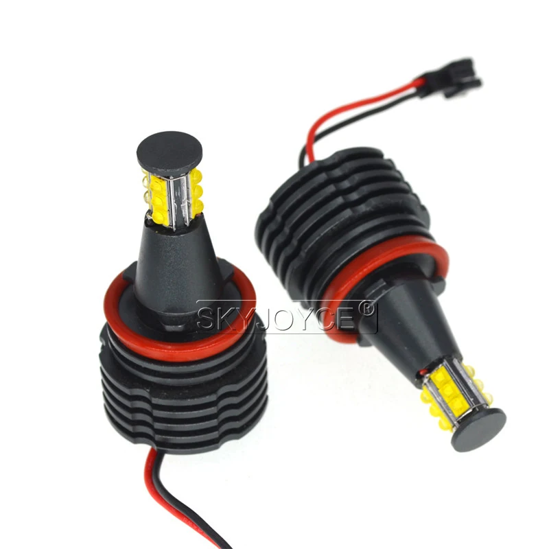 SKYJOYCE 120W E92 LED Angel Eyes DRL Halo Ring H8 LED White Light E92 E81 E82 E87 E88 E90 E91 E93 E63 120W E92 LED Marker Kit (1)
